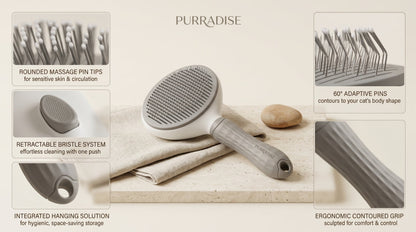 Self-Cleaning Grooming Brush