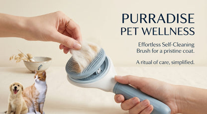 Self-Cleaning Grooming Brush