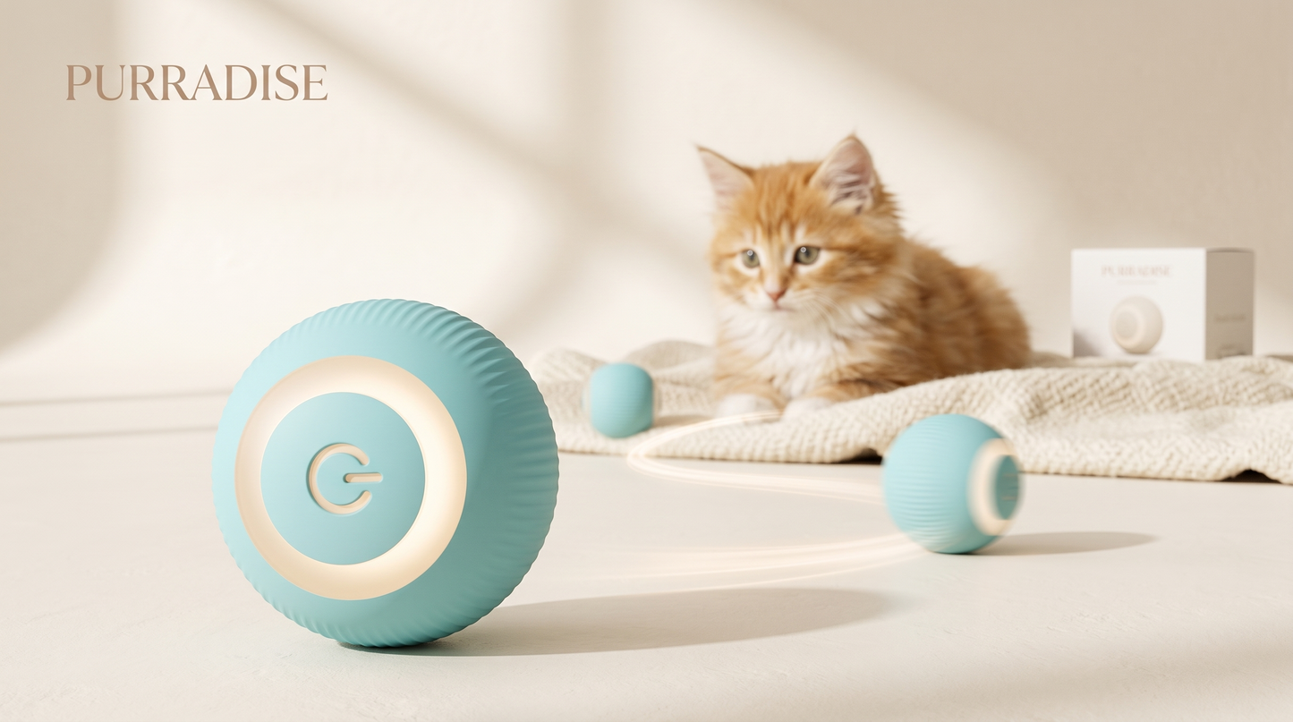 PurrRoll™ Interactive Motion Ball for Cats