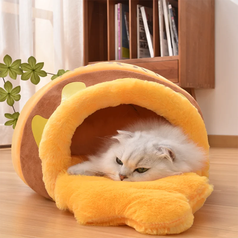 HoneyHide™ Cozy Cat Cave Bed
